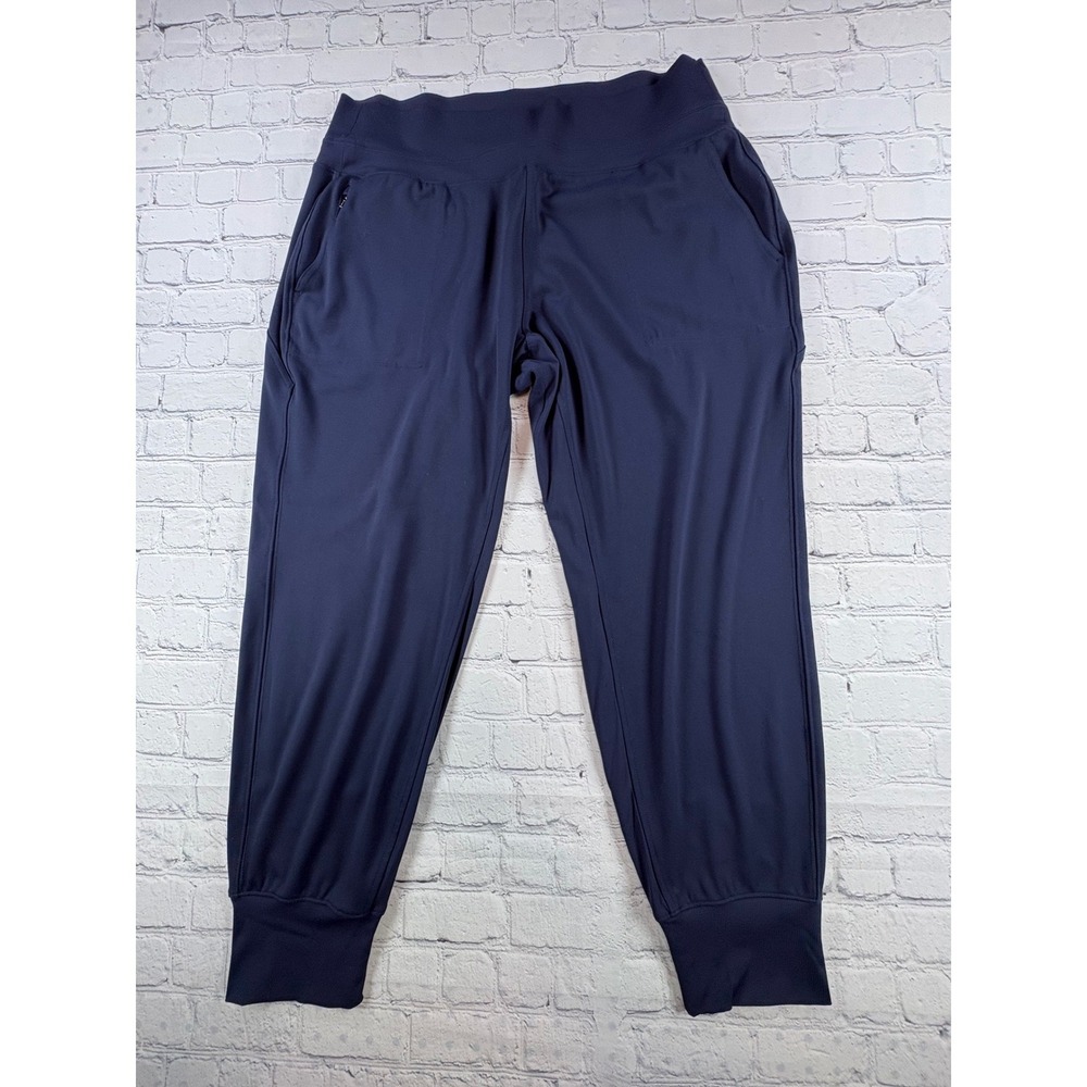 Athleta Venice High Rise Jogger Pants Womens XL Navy Blue